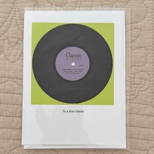 Birthday Card with Black and Green Design